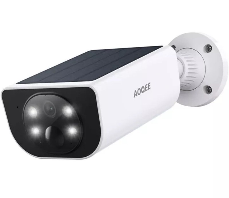 2K Solar Security Camera 3MP Outdoor Wireless WiFi Continuous Charge Wire Free