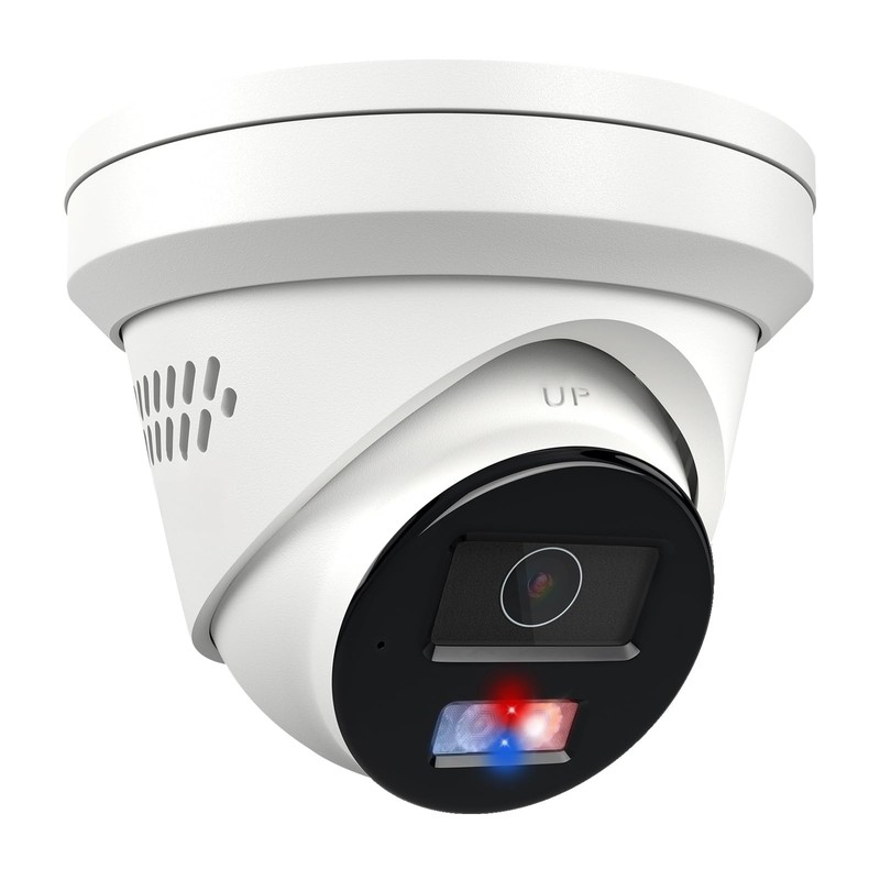 8MP Wired PoE IP , Strobe Red & Blue Light and Audio Alarm, Metal 4K Outdoor/…