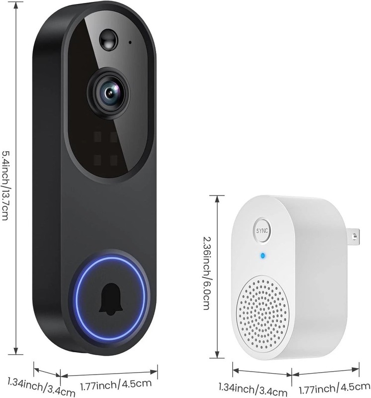 Ring Video Doorbell 1080p HD Camera WI-FI Night Vision Motion Detection Wireles gallery