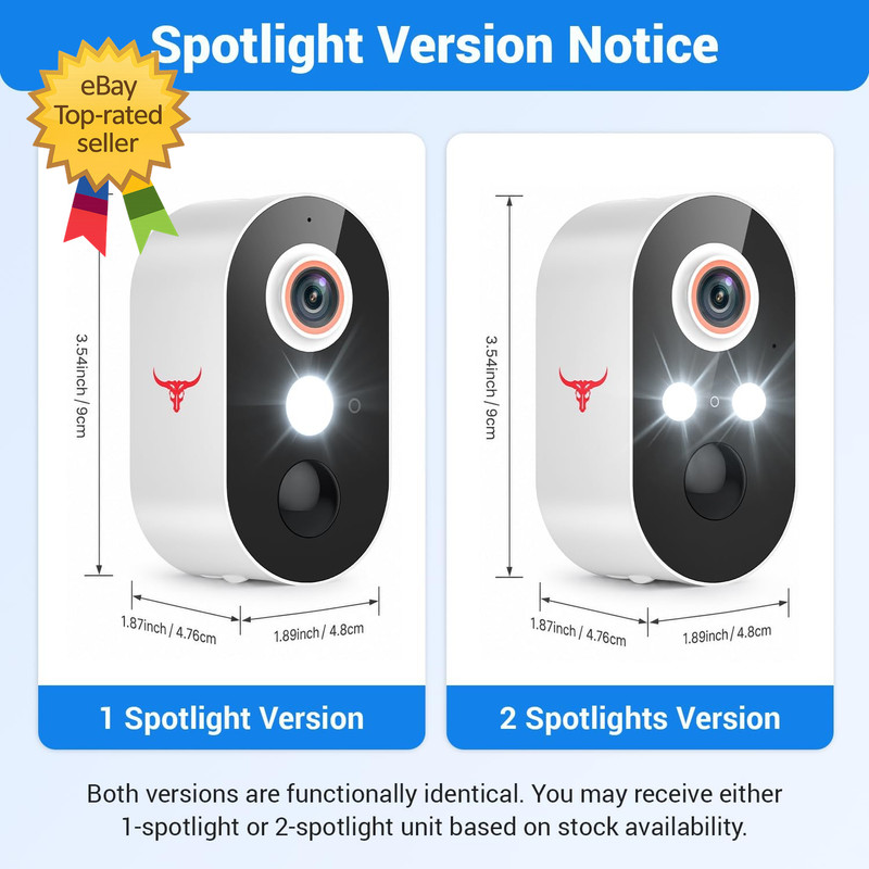 1080P Wireless Security Camera with AI Human Detection Night Vision 2 Way Talk gallery