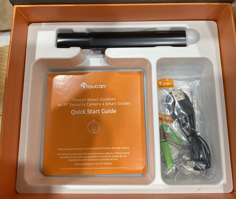 TOUCAN Outdoor Surveillance Kit Security Camera Only (No Adapter) - Open Box gallery