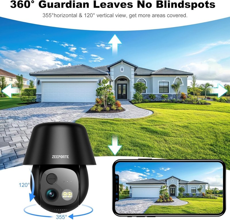 4G LTE Solar Security Camera - Wireless, 24/7 HD Recording, AI Motion Detection gallery