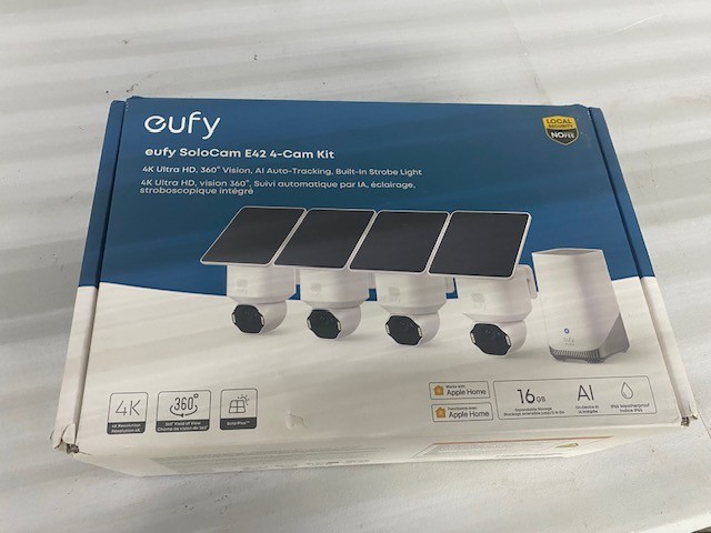 eufy SoloCam E42 HD 4K Solar Wireless Security Camera Outdoor Strobe Light AI