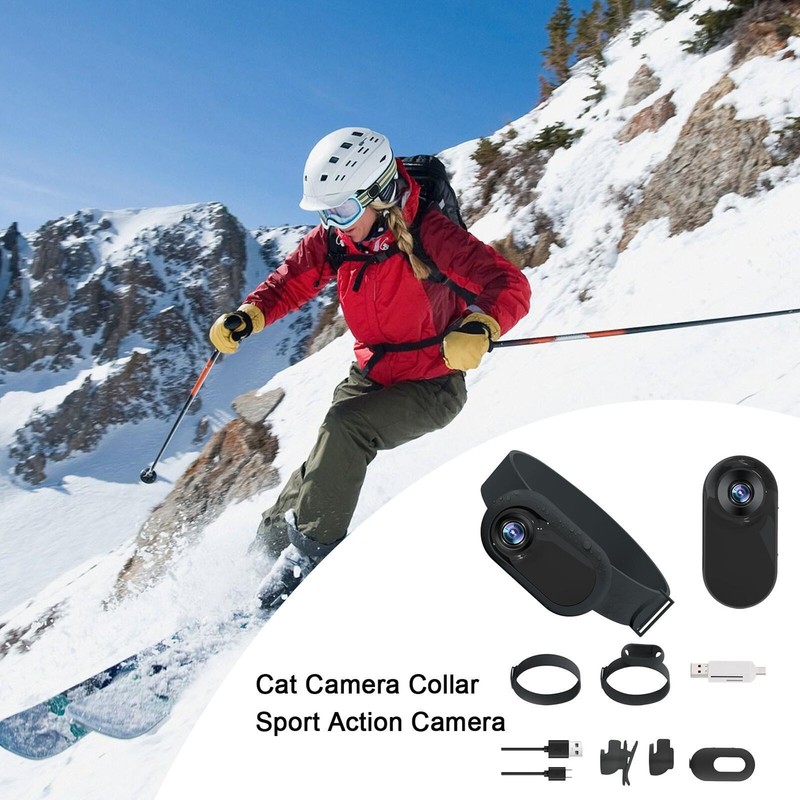 HD 1080P Mini Body Cam No WiFi Required Dog Cat Pet Collar Camera Video Recorder gallery