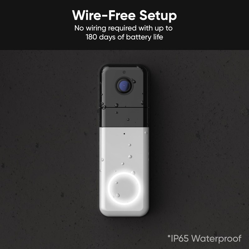 Wyze Wireless Video Doorbell Pro (Chime Included) with Easy-to-Use Design, 14... gallery