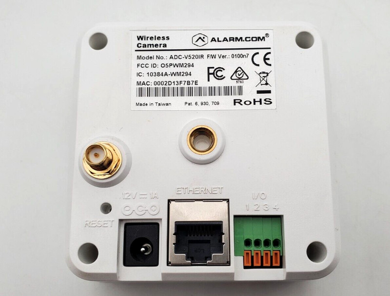 Vivint Alarm Wireless Camera White - Model ADC-V520IR With Power Supply Tested gallery