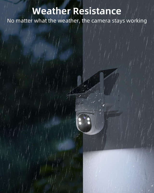 Solar Camera Outdoor Wireless 5G&2.4G, 4MP 360° PTZ Wireless Cameras for Home... gallery