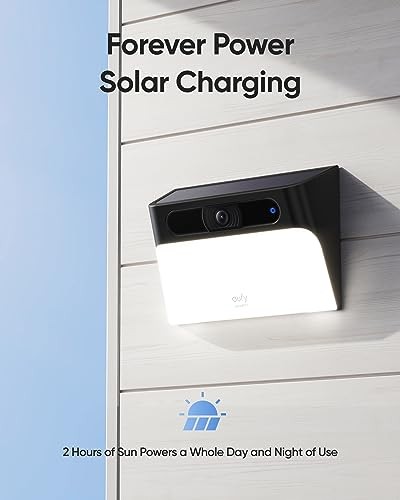 Solar Wall Light Cam S120, Solar Security Cameras Wireless Outdoor, 1-Cam Pack gallery