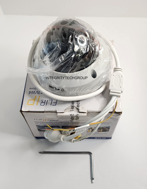 N243VW4 Fixed Visible Outdoor Dome Camera 4MP PoE White, NEW gallery