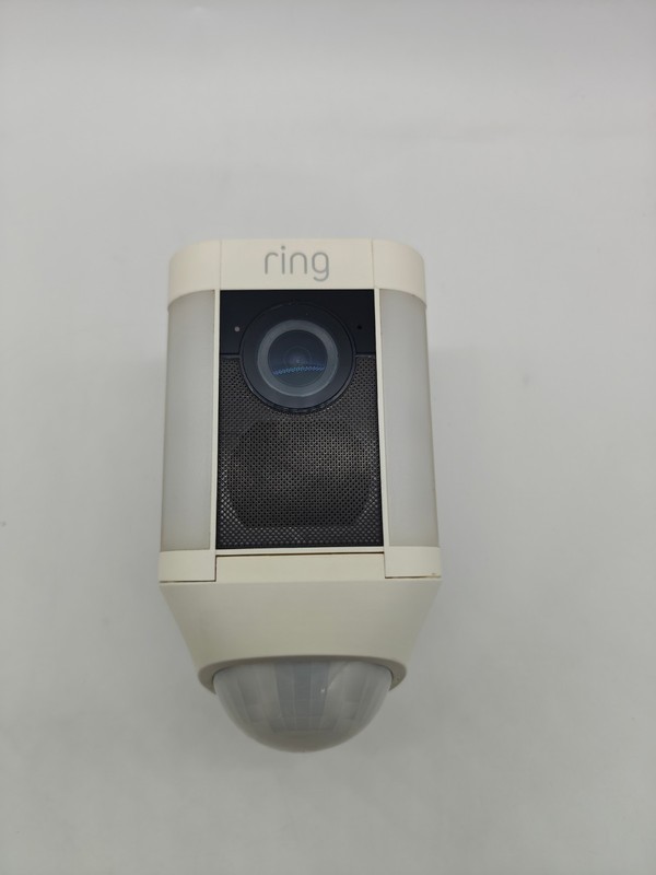 Ring Spotlight Cam Battery White Wireless Outdoor Camera 5AT3S8 - MAIN UNIT ONLY