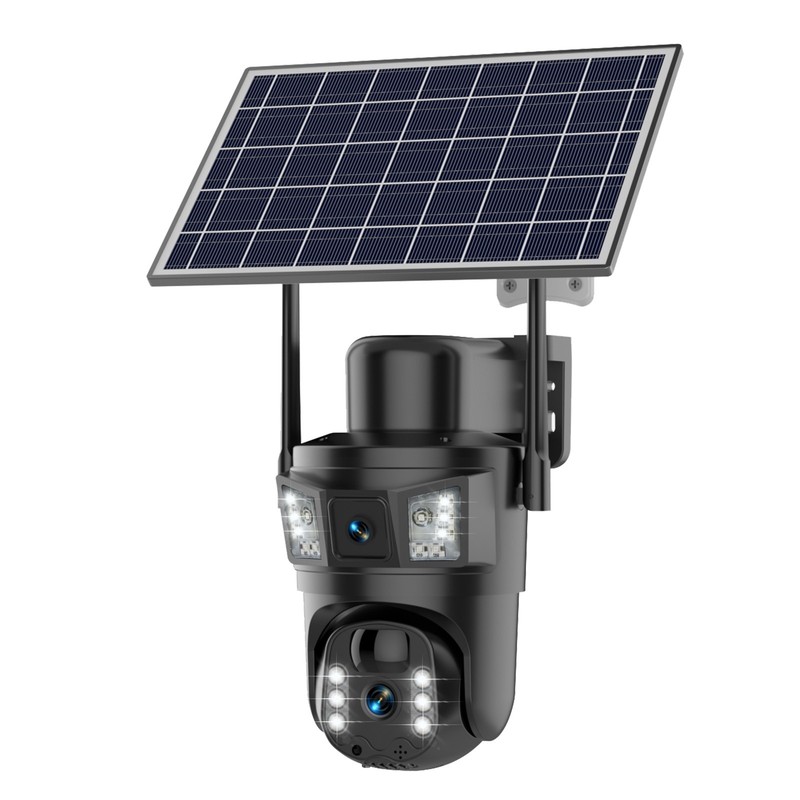 4PCS Solar Battery Powered Wireless WiFi Pan/Tilt Home Security Camera System gallery