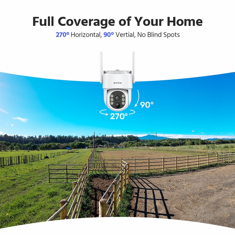 ANNKE 4MP Solar Battery PT Wireless IP Security Camera Color Night Two Way Audio gallery
