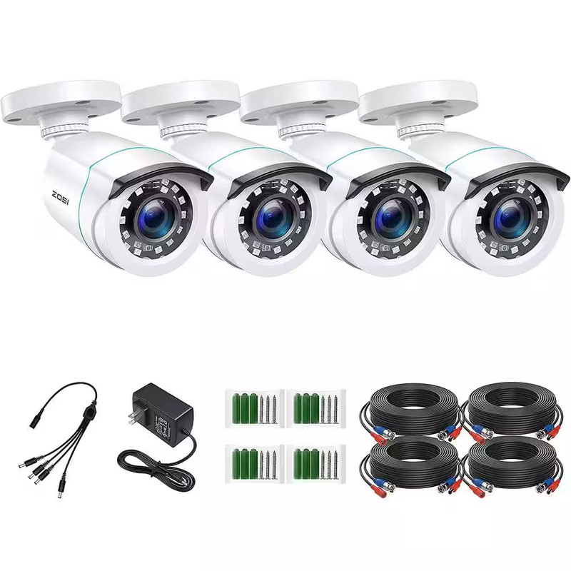 Wired 1080P Outdoor Bullet Security Camera Only Compatible with TVI Analog DVR (