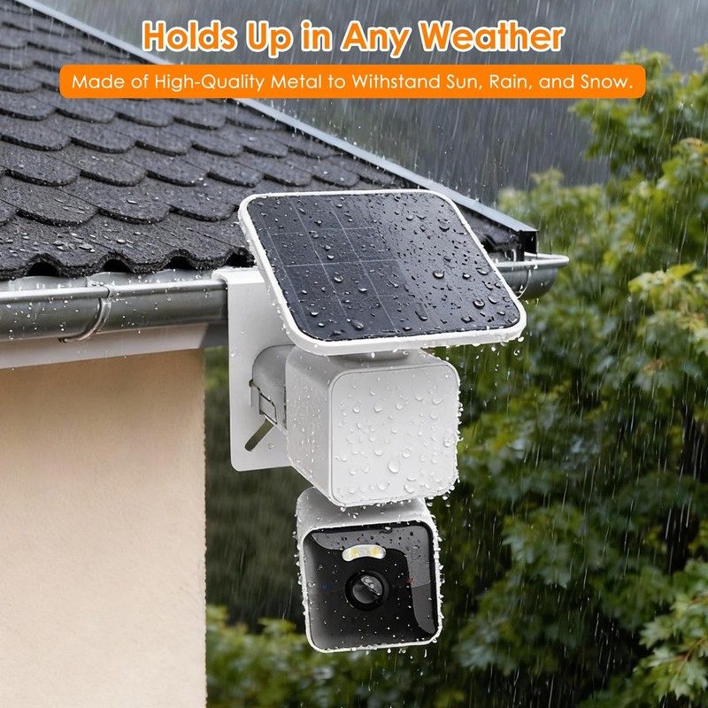 Gutter Mount Compatible with WYZE Solar Cam Pan, Rust-Proof Metal Outdoor Mou... gallery
