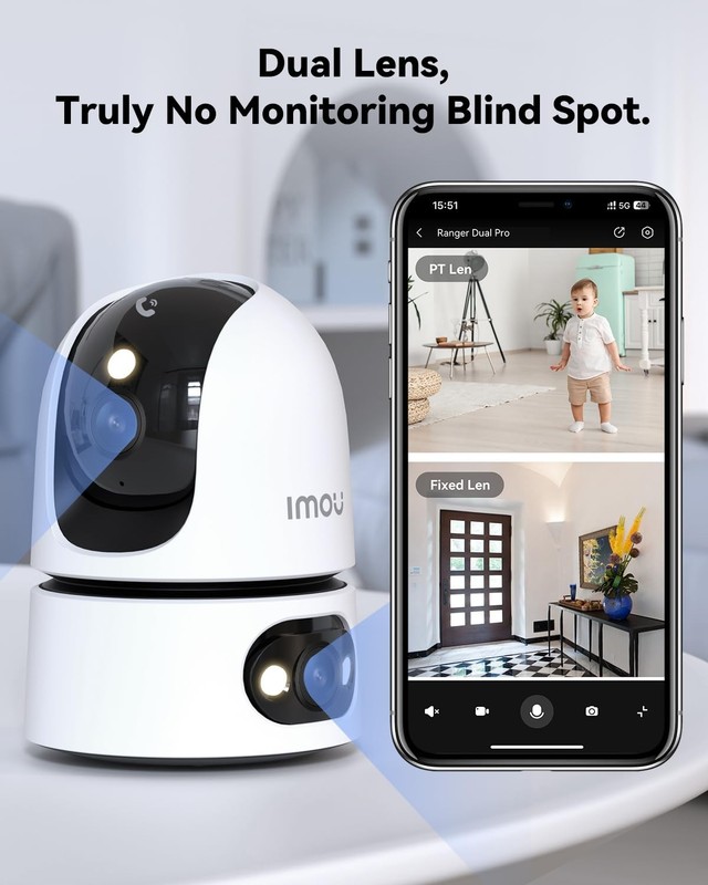 10MP Indoor Security Camera, 360° Pan-Tilt Baby & Pet Monitor, WiFi, Night Visio gallery