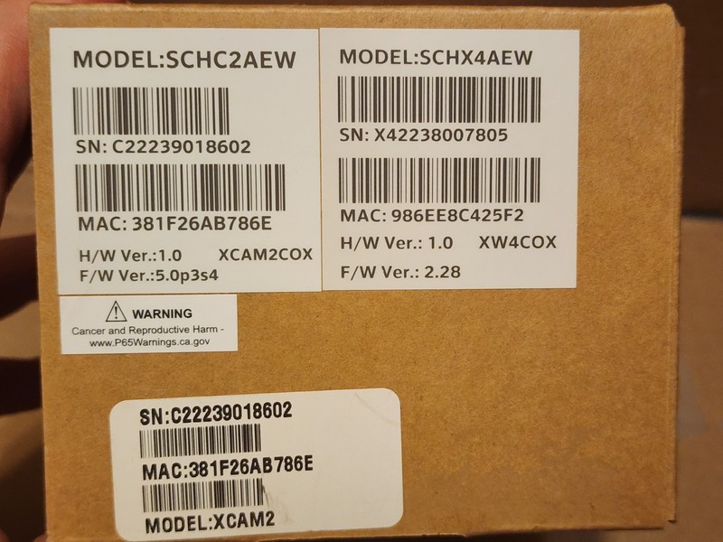 Xfinity XCAM2 HD Indoor/Outdoor Home Security Camera SCHC2AEW (New Sealed) 2pk gallery