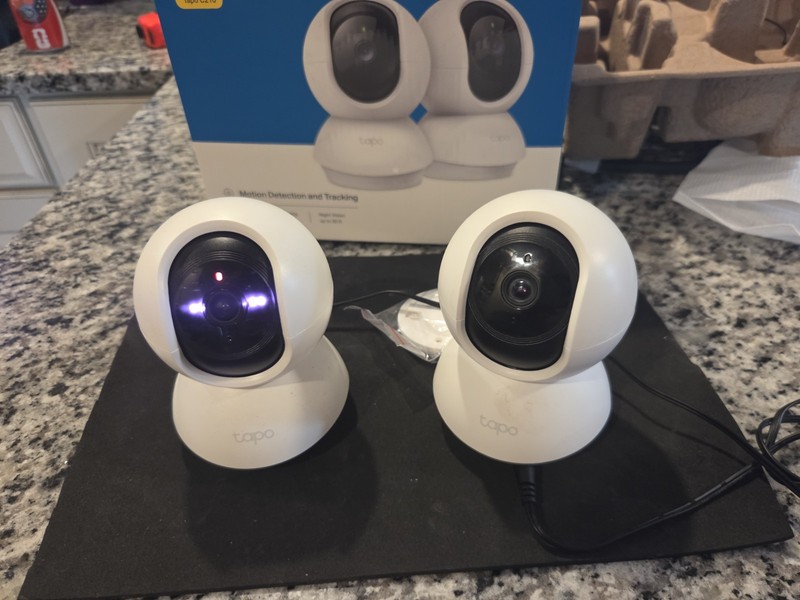 Tapo TP-Link 2K Pan Tilt Indoor Security Camera Baby Monitor Pet Cam 2 Pack Set gallery