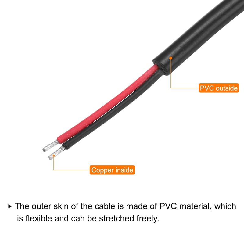 MECCANIXITY 5pcs Replacement 5.5mm x 2.1mm Right Angle 90 Degree DC 0.5m gallery