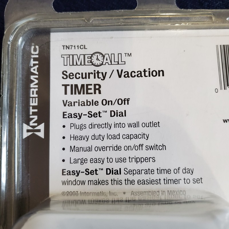Intermatic TimeAll Security/Vacation Timer, Conserves Energy New In Package gallery
