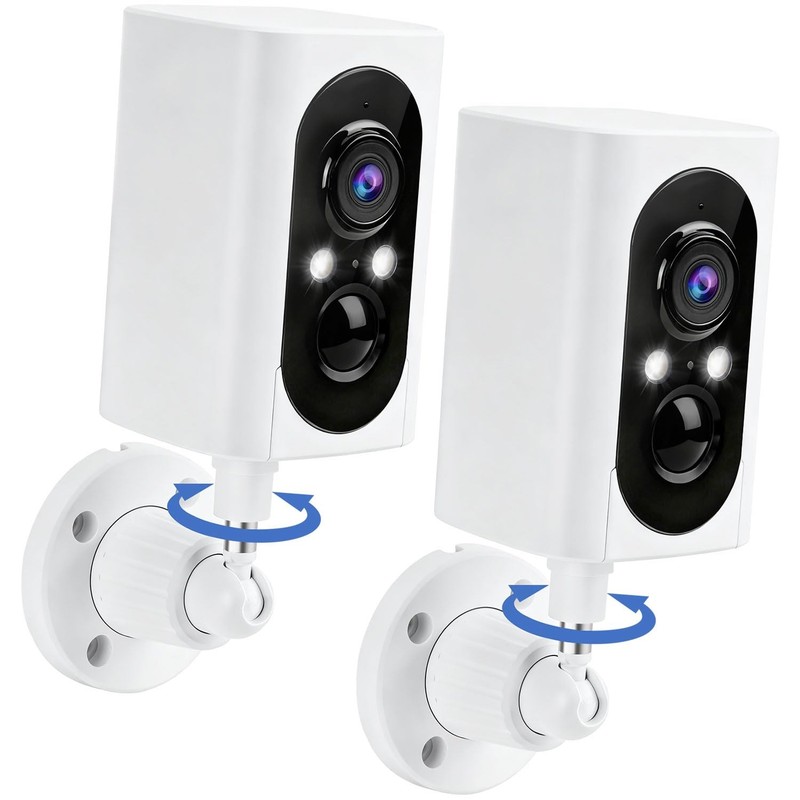Security Cameras Wireless Outdoor 355° Pan Rotating 2K Color Night Vision Cam…