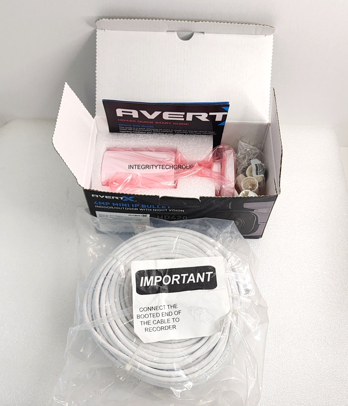 Avertx 4MP Mini IP Bullet In/Outdoor Night Vision Camera AVX-HD420IR HD420, NEW gallery
