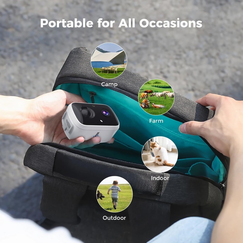 Hiseeu Solar Security Camera 4MP Wireless Outdoor WiFi Night Vision gallery
