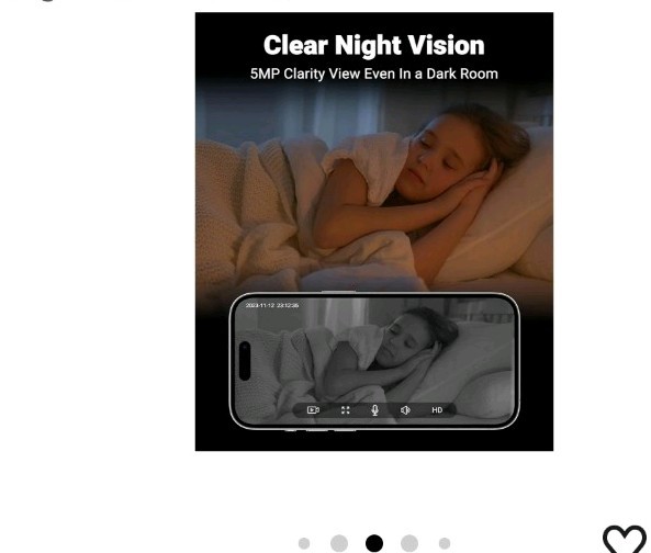 MUBVIEW Pet Camera with Phone App, Indoor Security Camera, 2.4/5GHz WiFi Cameras gallery