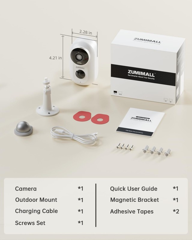 Security Cameras Wireless Outdoor with Magnetic Mount, No-Drill Installation,... gallery