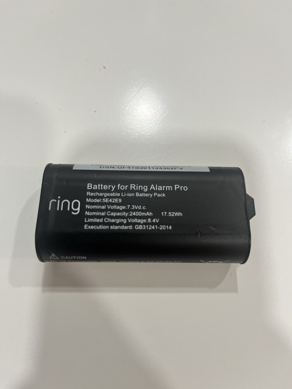 Ring Alarm Pro Rechargeable Battery Pack 5E42E9 7.3V 2400mAh OEM Replacement