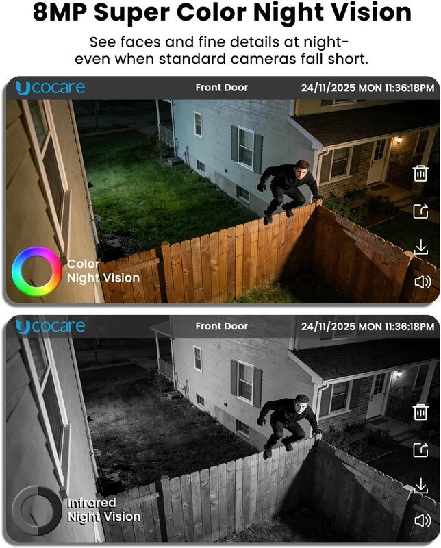 4K Solar-Powered Wireless Security Cameras with Radar & Color Night Vision gallery