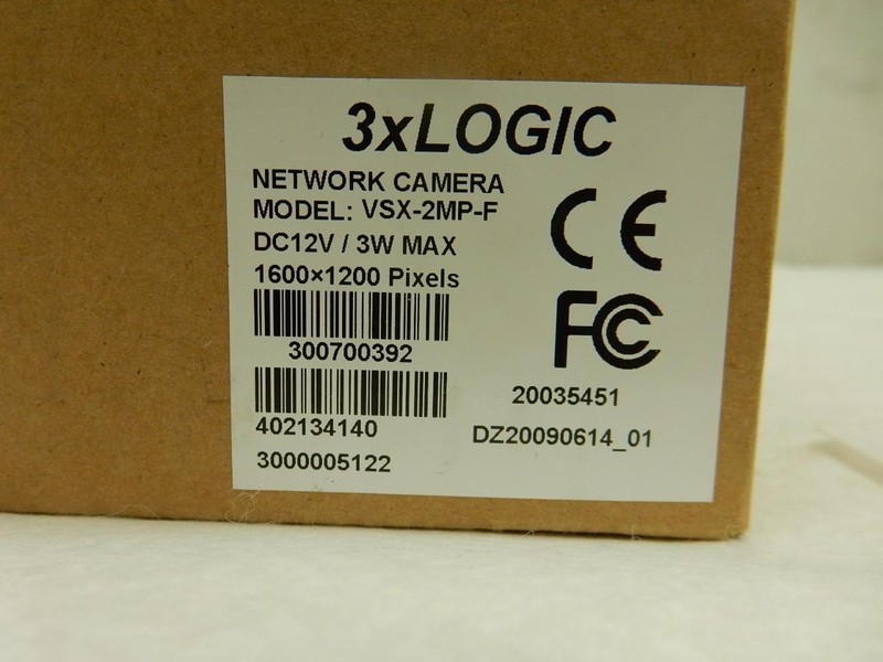 New 3XLogic VSX-2MP-FE 1080P 2MP IP POE Network Full Body Box Camera gallery
