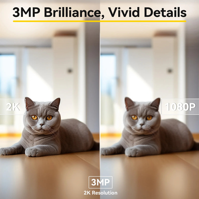 2K Pet Dog Camera with App 5G/2.4G WiFi Indoor Security Cam 360° & Night Vision gallery