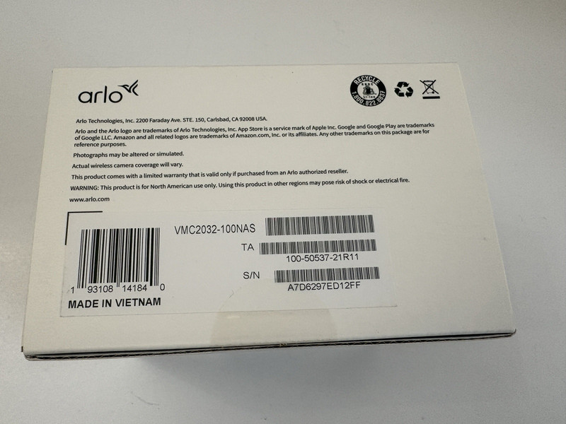 Arlo Wire-free Essential XL Spotlight Security Camera New Sealed gallery