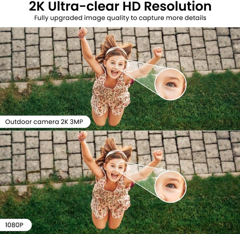 2K Cameras for Home Security, Indoor/Outdoor, Full Color, C1 2Pack | 2.4G Wir... gallery