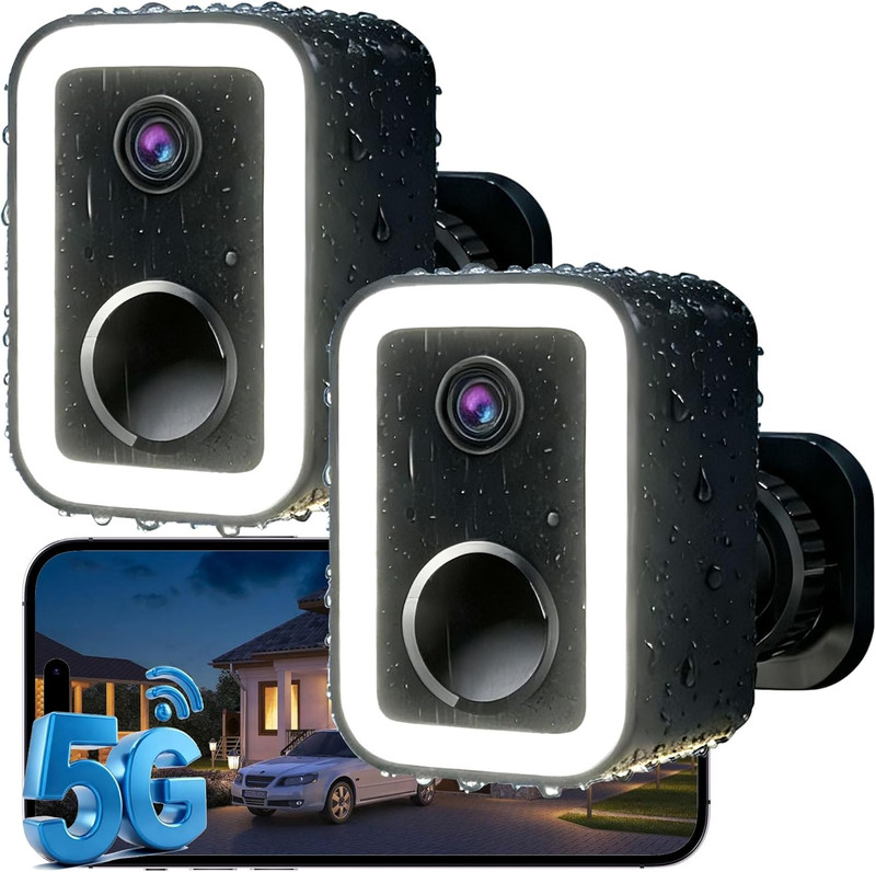 【2 Pack】Security Cameras Wireless Outdoor, Color Night Vision Even in the Dark, gallery
