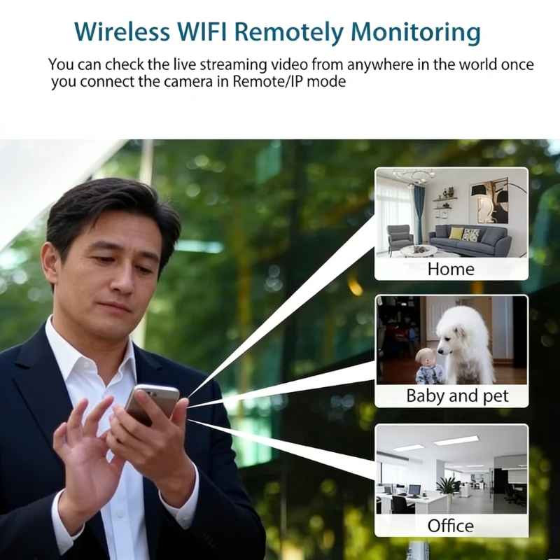 1080P HD Mini WiFi Camera Indoor Safety Security Surveillance Baby Monitor Night gallery