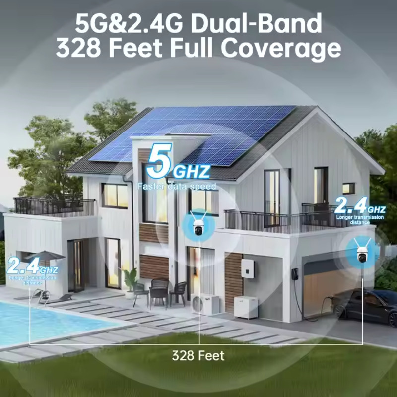 WESECUU 3MP Mini PTZ WiFi CCTV Security Camera gallery