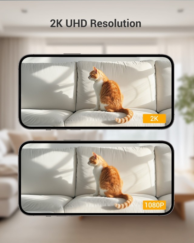 Security Camera System Baby Pet Monitor Smart WiFi Night Vision Wired 2K Cam gallery