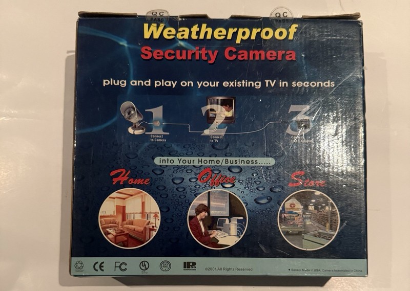 Weatherproof CCTV Surveillance Camera Night Vision Mic 80ft Cable AC075 CW25T3 gallery