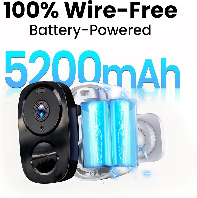 2026 2K Wireless Outdoor Security Camera, Full-Color Night Vision, AI Motion ... gallery