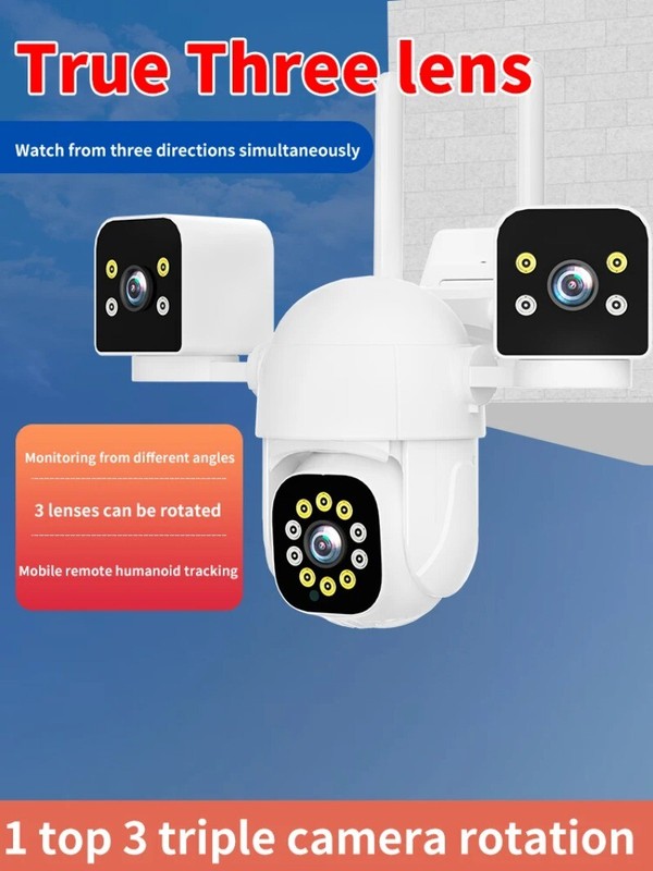 12MP CCTV Camera Outdoor Waterproof 360 Degree Monitoring Security Wifi Cameras gallery