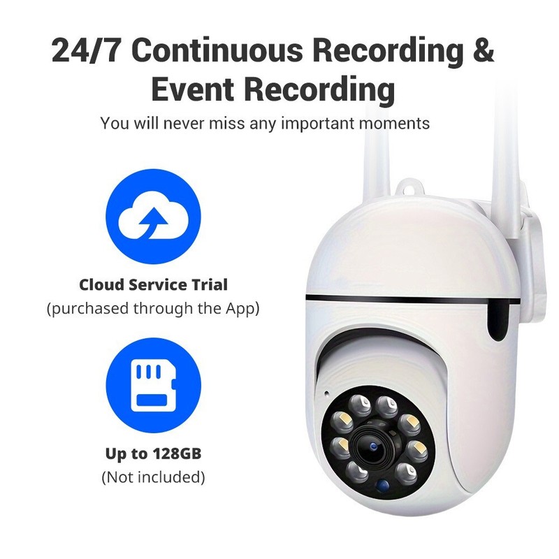 2.4G WIFI Security Camera System Outdoor Home Night Vision Wired Cam 1080P HD gallery