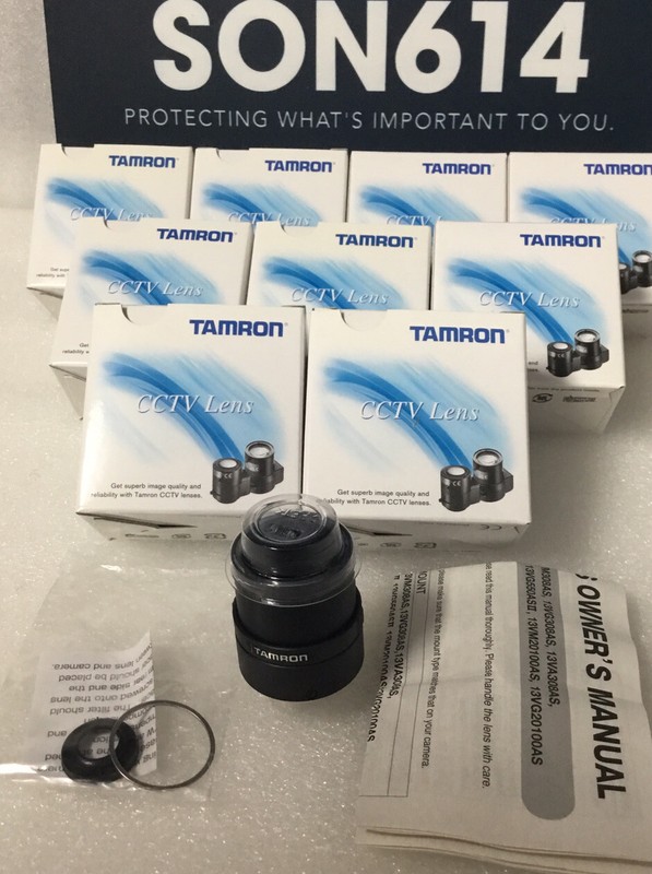 CCTV Varifocal Lens 3-8mm F1.0 1/3" CS Mount Manual Iris TAMRON 13VM308AS NEW! gallery