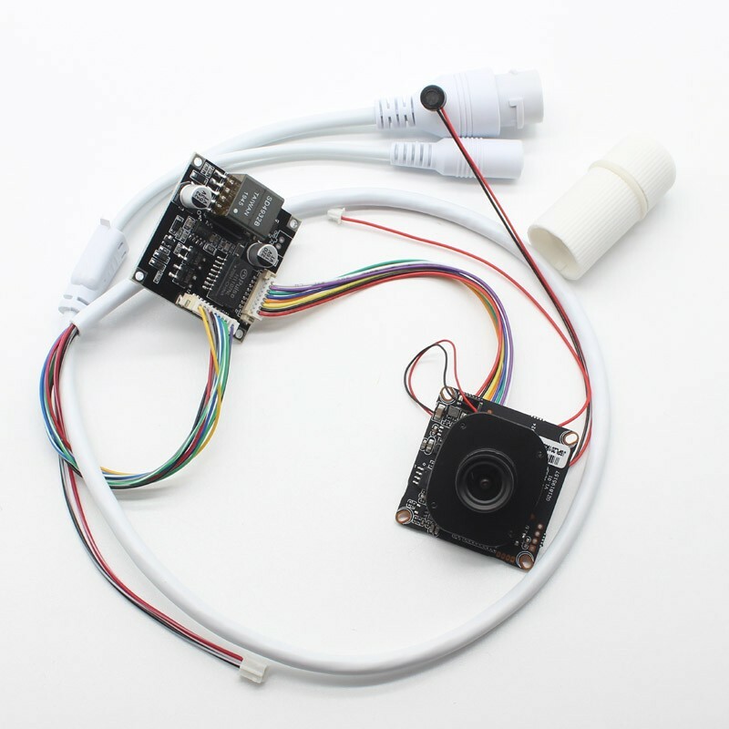 CCTV 48V POE power module + 4mp IP Camera board Security Network poe cable lens gallery