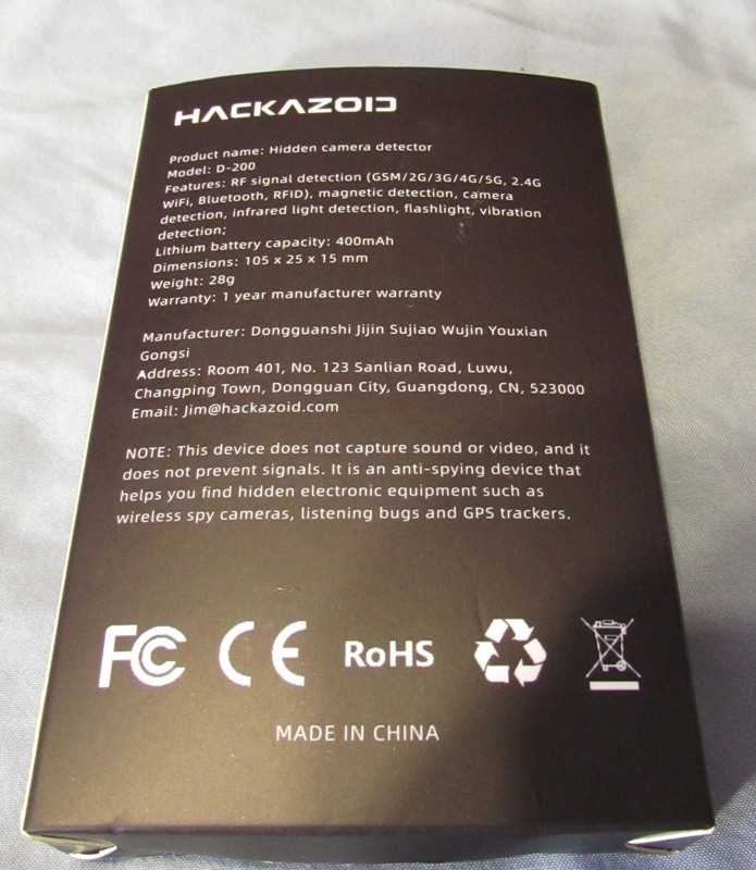 HACKAZOID Hidden Camera Detectors, Spy Camera GPS Tracker Detector, Privacy Pen gallery
