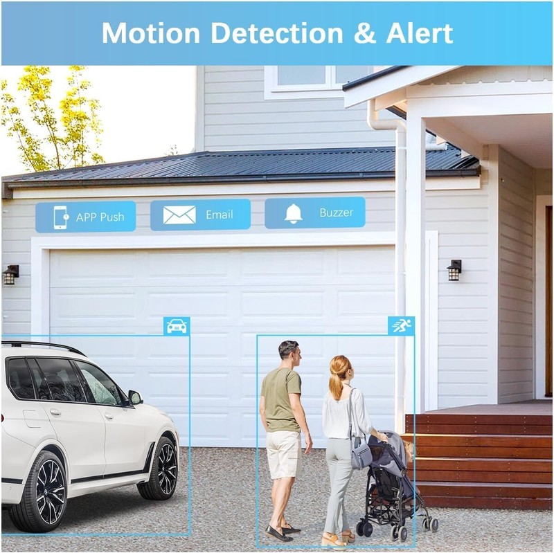 130° Wide-Angle & 2-Way Audio】 Outdoor Wireless Security Camera System, WiFi ... gallery