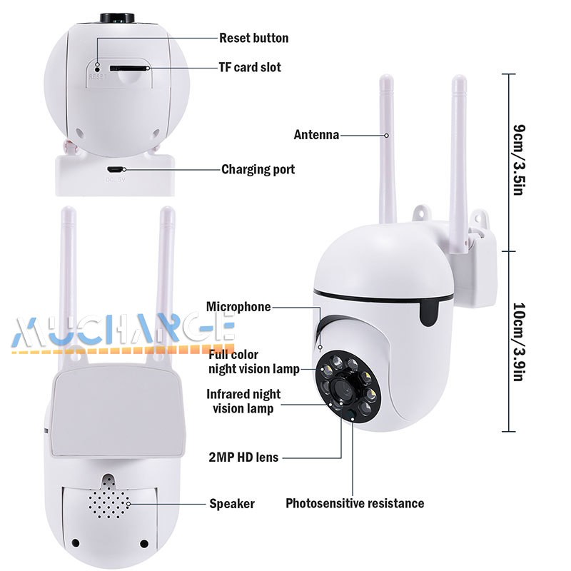 2026 1080P Camaras De Seguridad Wifi Exterior Inalambrica Con Vision Nocturna gallery
