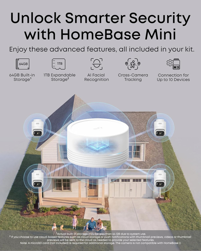 Eufy Security Eufycam C37 4-Cam Kit, Security Cameras Wireless Outdoor, 360° AI gallery