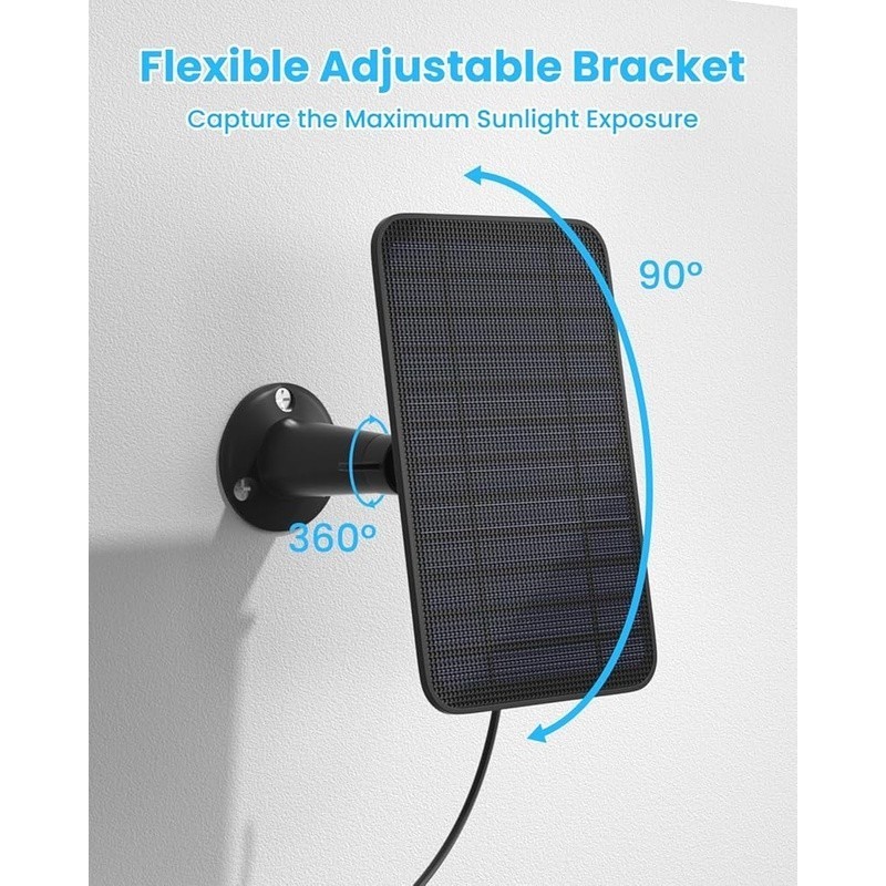 5W Solar Panel Blink Outdoor Camera Adjustable Mount Continuous Power Supply New gallery