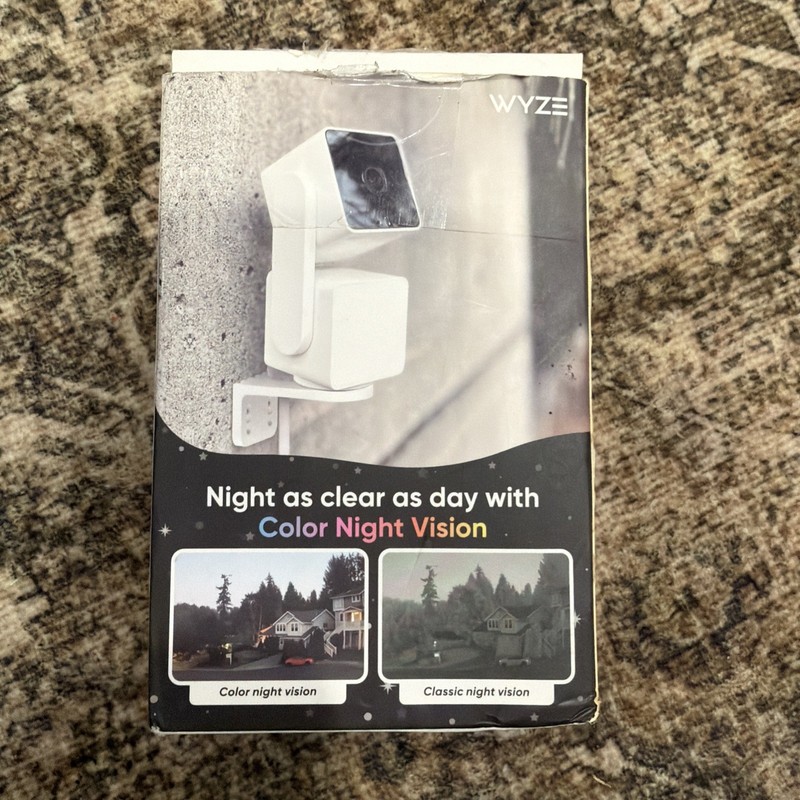 NEW NO PWR CORD Wyze Can Pan Indoor & Outdoor Color Night Vision gallery